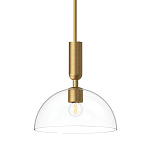 Подвесной светильник с прозрачным полусферическим стеклянным плафоном Alora Mood  варинант исполнения - 1 | Loft Concept в Костроме