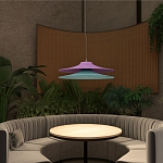 Подвесной вязаный светильник в двухцветном исполнении «Двойной Токио»  варинант исполнения - 2 | Loft Concept в Костроме