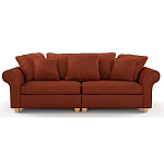 Мебельная ткань Шенилл терракотовый цвет 138 см T4-44 варинант исполнения - 4 | Loft Concept в Костроме