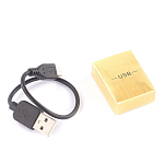 Зажигалка электронная с накладкой из натурального камня Змеевик и с USB проводом для зарядки Stone Lighters варинант исполнения - 4 | Loft Concept в Костроме