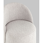 Пуф Loreen со спинкой вращающийся букле светло-серый варинант исполнения - 2 | Loft Concept в Костроме