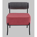 Кресло Ponpoun тёмно-серый бордо варинант исполнения - 4 | Loft Concept в Костроме