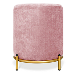 Банкетка овальная пыльно-розовый велюр на 4-х металлических ножках золотого цвета SANJAY варинант исполнения - 3 | Loft Concept в Костроме