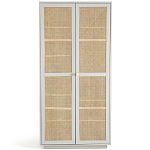 Шкаф с двумя дверцами из плетеного ротанга Tomio Wicker Furniture варинант исполнения - 1 | Loft Concept в Костроме