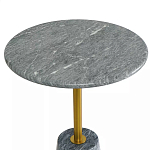 Кофейный столик круглый из мрамора серый Reliable Foundation варинант исполнения - 3 | Loft Concept в Костроме