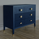Бельевой Комод с 4 ящиками Elsa Dreams Blue варинант исполнения - 1 | Loft Concept в Костроме