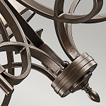 Люстра с белыми тканевыми абажурами в прозрачных стеклянных цилиндрах Kichler варинант исполнения - 20 | Loft Concept в Костроме