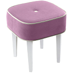 Квадратный мягкий пуф на белых ножках Winton Pouf Square варинант исполнения - 5 | Loft Concept в Костроме