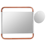 Настенное зеркало Copper White Square Functional Mirror варинант исполнения - 1 | Loft Concept в Костроме