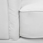 Кресло низкое с мягкой обивкой из велюра на 4-х ножках из массива березы Sophie Armchair white варинант исполнения - 6 | Loft Concept в Костроме