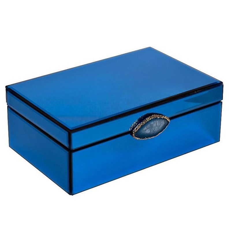 Шкатулка Blue Surprise Parallelepiped Синий Шкатулка Blue Surprise Parallelepiped Синий в Костроме | Loft Concept