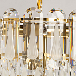Люстра многоярусная с овальными прозрачными подвесками 36 см Harmonica варинант исполнения - 6 | Loft Concept в Костроме