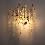 Бра золотого цвета с ветвями и хрустальными подвесками FAIRYTREE Light варинант исполнения - 2 | Loft Concept в Костроме