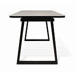 Стол обеденный раздвижной с прямоугольной бежевой столешницей Magali варинант исполнения - 4 | Loft Concept в Костроме