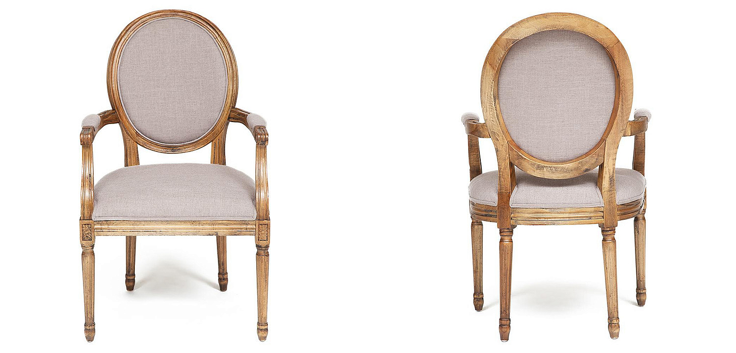 Стул French armchair Provence gray Стул French armchair Provence gray - Loft-Concept в Костроме
