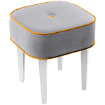Квадратный мягкий пуф на белых ножках Winton Pouf Square варинант исполнения - 11 | Loft Concept в Костроме
