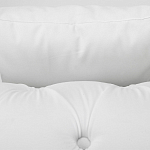 Кресло низкое с мягкой обивкой из велюра на 4-х ножках из массива березы Sophie Armchair white варинант исполнения - 4 | Loft Concept в Костроме