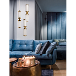 Подвесной светильник с двумя белыми рифлеными цилиндрическими плафонами Golden Swirl варинант исполнения - 8 | Loft Concept в Костроме