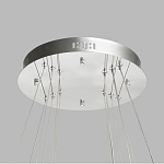 Люстра с тремя кольцами цвета хром и прозрачными хрустальными шарами по периметру Sacramento Transparent Balls Chandelier варинант исполнения - 11 | Loft Concept в Костроме