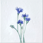 Плитка с узором Васильки варинант исполнения - 2 | Loft Concept в Костроме