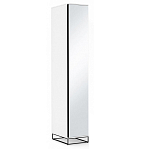 Шкаф-пенал белый с зеркальной дверцей Strict Lines варинант исполнения - 2 | Loft Concept в Костроме