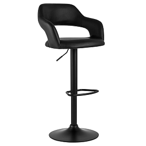 Барный стул черного цвета Strohach