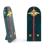 Сувенир Погон МВД из натурального камня змеевик Souvenir Epaulets варинант исполнения - 2 | Loft Concept в Костроме