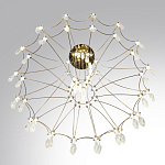 Люстра подвесная из металла с хрустальными прозрачными подвесками Quasar 81 варинант исполнения - 5 | Loft Concept в Костроме