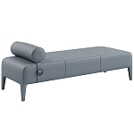 Кушетка Cuba из натуральной кожи с валиком  варинант исполнения - 1 | Loft Concept в Костроме