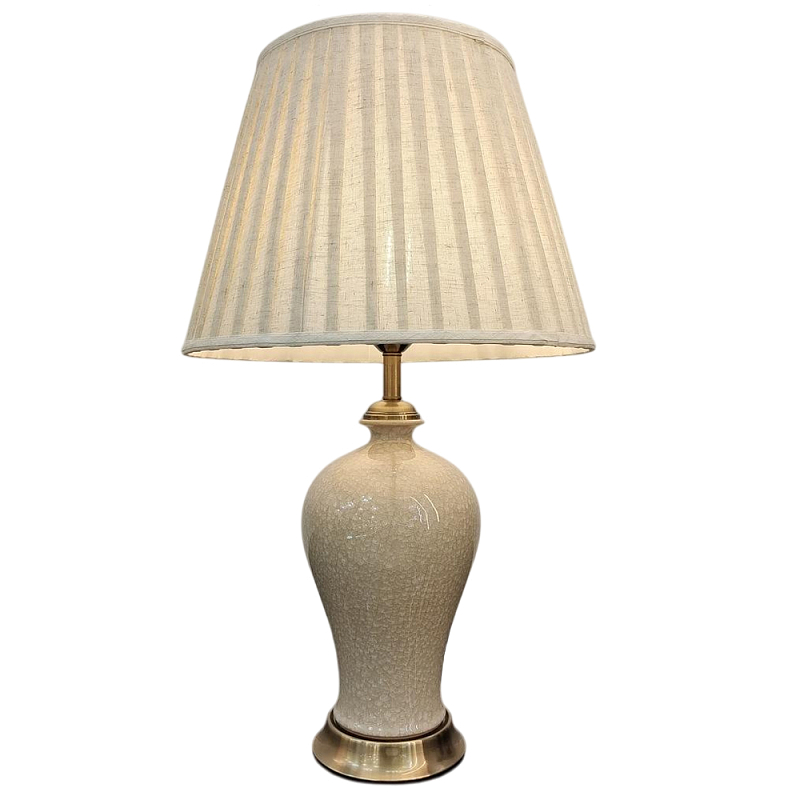 Настольная лампа керамическая с бежевым абажуром Light Beige Mood Бронза Бежевый Настольная лампа керамическая с бежевым абажуром Light Beige Mood Бронза Бежевый в Костроме | Loft Concept