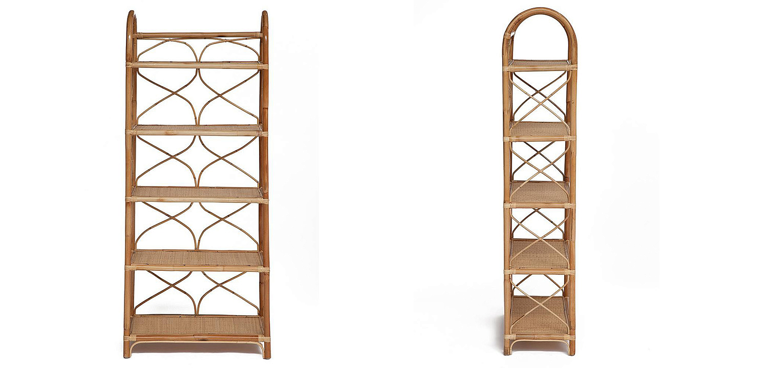 Этажерка Rattan Wicker Bookcase Этажерка Rattan Wicker Bookcase - Loft-Concept в Костроме