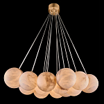 Люстра подвесная круглая с сферическими плафонами из натурального камня Glowing Spheres варинант исполнения - 13 | Loft Concept в Костроме