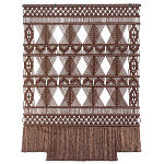 Панно Макраме коричневый цвет  варинант исполнения - 6 | Loft Concept в Костроме