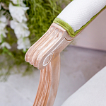 Стул с подлокотниками золотистый из бука с изображением птиц и цветов Blooming Birds 2 варинант исполнения - 2 | Loft Concept в Костроме