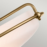 Потолочный светильник со стеклянным плафоном на изогнутых кронштейнах Quoizel  варинант исполнения - 14 | Loft Concept в Костроме