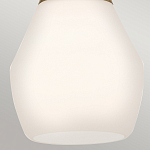 Подвесной светильник каплевидной формы с комбинированным плафоном из стали и белого матового стекла Kichler варинант исполнения - 13 | Loft Concept в Костроме