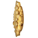 Бра светодиодное из многослойных золотых дисков Metal Disc Chandelier варинант исполнения - 4 | Loft Concept в Костроме