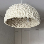 Вязаный подвесной светильник из шерсти Dome Wool Lamp  варинант исполнения - 3 | Loft Concept в Костроме