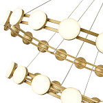 Люстра двухъярусная с круглыми светодиодными источниками света Maxine Light варинант исполнения - 8 | Loft Concept в Костроме