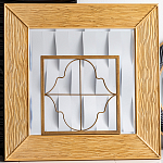 Зеркало квадратное в фактурной раме Pattern варинант исполнения - 1 | Loft Concept в Костроме