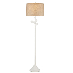 Торшер с белым каркасом и тканевыми абажуром Natural Stems варинант исполнения - 2 | Loft Concept в Костроме