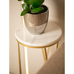 Столик дизайнерский Beige marble варинант исполнения - 5 | Loft Concept в Костроме