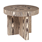 Столик журнальный круглый с полосатым узором Zebroids варинант исполнения - 1 | Loft Concept в Костроме