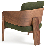 Кресло с каркасом из массива ореха Gallin Chair Green варинант исполнения - 4 | Loft Concept в Костроме