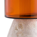Высокая чаша из янтарного стекла Amber Marble Vase варинант исполнения - 2 | Loft Concept в Костроме