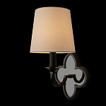 Бра с белым текстильным абажуром и фигурным основанием с зеркальной вставкой Vitorino варинант исполнения - 9 | Loft Concept в Костроме