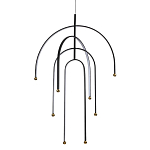 Люстра подвесная с дугообразными изогнутыми элементами Luke Lampco Tracer Lamp варинант исполнения - 1 | Loft Concept в Костроме