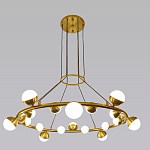 Люстра подвесная светодиодная с плафонами в форме шара Italian Globe Cedar Moss Light варинант исполнения - 4 | Loft Concept в Костроме