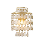 Бра с декором из натуральной морской ракушки Iridescent Light варинант исполнения - 1 | Loft Concept в Костроме