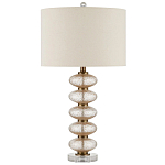 Настольная лампа с фактурным стеклянным корпусом Glamorous Pommel варинант исполнения - 3 | Loft Concept в Костроме